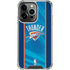 NBA Oklahoma City Thunder Blue Jersey iPhone 15 Pro Clear Case
